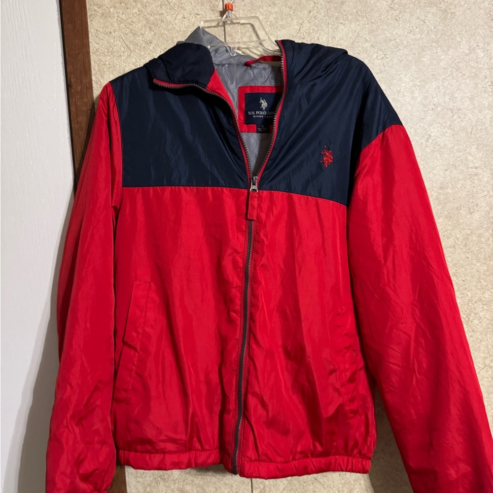 U.S. Polo Assn. Red and Black Men's Jacket